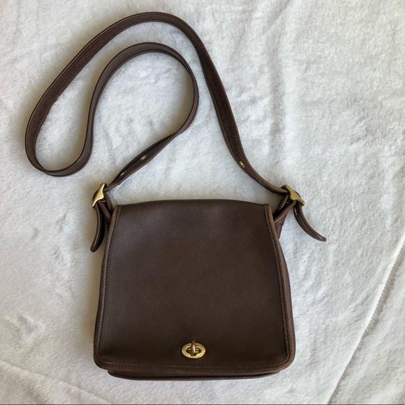 Coach Handbags - Vintage Coach Crossbody Dark Brown